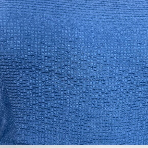 J. CREW Lorelei Beach Strapless Blue Dress in Embossed Silk 8 - Picture 7 of 9